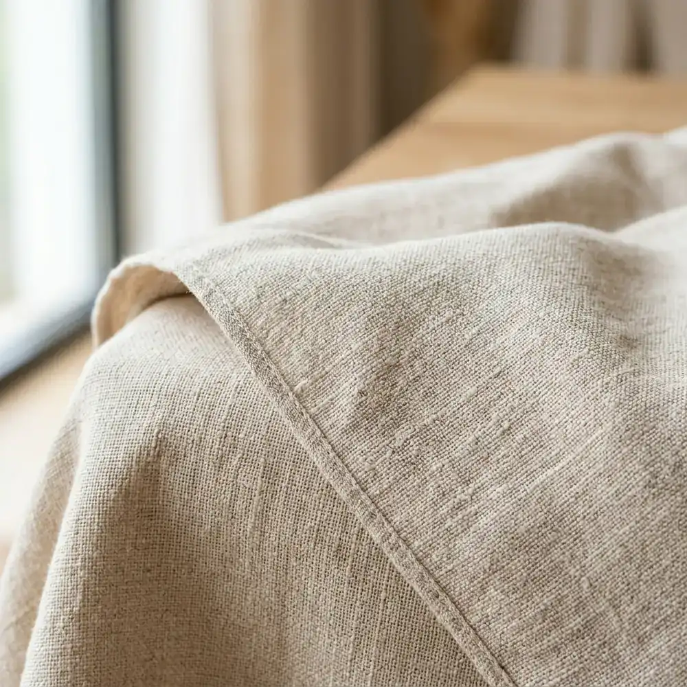 Close up of premium textured modest wear fabric